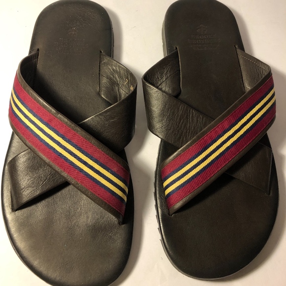 brooks brothers mens slippers